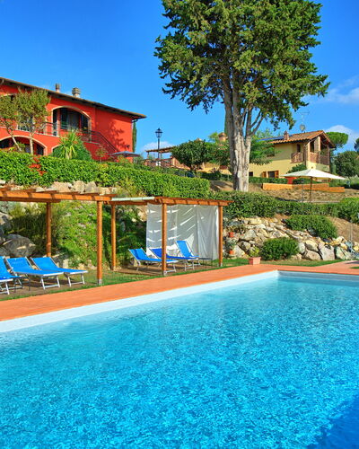 Casa Rossa: Water, Building, Plant, Sky, Property, Swimming Pool, Tree, Azure, Nature, Blue