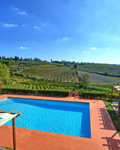 Casa Rossa: Sky, Water, Plant, Property, Cloud, Swimming Pool, Azure, Tree, Vegetation, Building