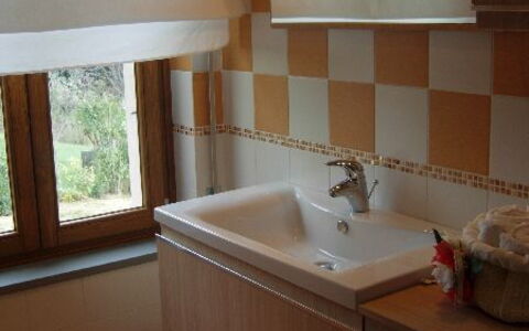 Gli Appartamenti Di Manuela: Bathroom, Room, Property, Sink, Furniture, Interior Design, Tile, Floor, Cabinetry, Architecture