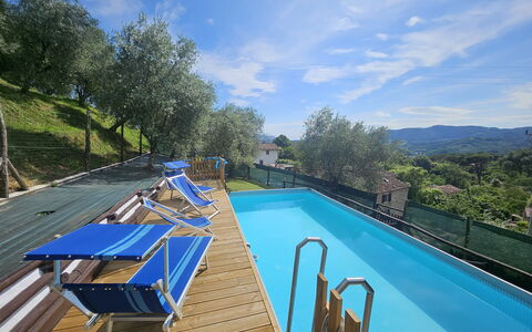 Alla Piazzetta Proprietà: Blue, Swimming Pool, Eco Hotel, Resort, Resort Town, Villa, Hotel, Fence, Balcony, Outdoor Furniture
