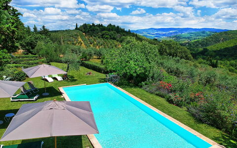 Villa Sonia: Swimming Pool, Property, Vacation, Leisure, House, Real Estate, Grass, Estate, Sky, Resort