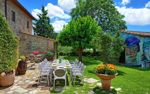 Villa Sonia: Property, Yard, House, Garden, Building, Real Estate, Tree, Backyard, Grass, Home