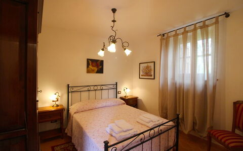 Borgo di Usciano: Bed, Room, Furniture, Property, Bedroom, Bed Frame, Bed Sheet, Interior Design, Building, Floor