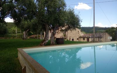 La Collina Con Gli Ulivi: Swimming Pool, Property, Leisure, Tree, Real Estate, House, Backyard, Villa, Estate, Landscape