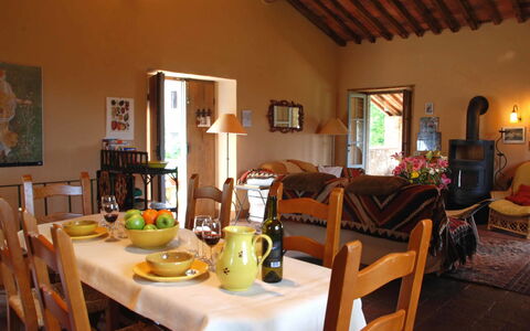 Compignano Barn: Room, Property, Building, Furniture, Interior Design, Table, House, Dining Room, Real Estate, Restaurant
