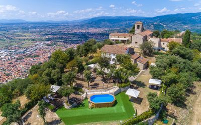 Villa Del Santo Bastiano: Aerial Photography, Bird'S-Eye View, Property, Estate, Town, Real Estate, Building, Mountain Village, Tourism, Photography