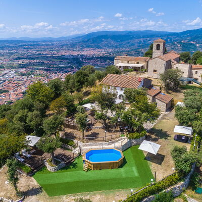 Villa Del Santo Bastiano: Aerial Photography, Bird'S-Eye View, Property, Estate, Town, Real Estate, Building, Mountain Village, Tourism, Photography