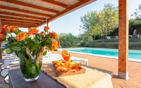 Casa La Rotta: Property, Room, Resort, Vacation, Real Estate, House, Table, Building, Interior Design, Swimming Pool