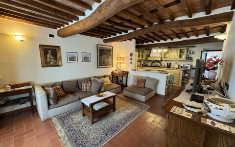 Casa Max: Table, Couch, Furniture, Picture Frame, Wood, Living Room, Interior Design, Studio Couch, Flooring, Bookcase