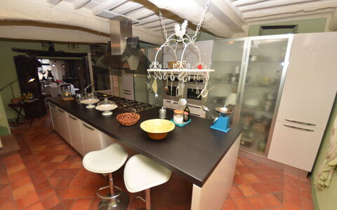 Borgo Bucatra Buonvento: Property, Room, Interior Design, Building, Table, Real Estate, Ceiling, Furniture, Dining Room, Countertop