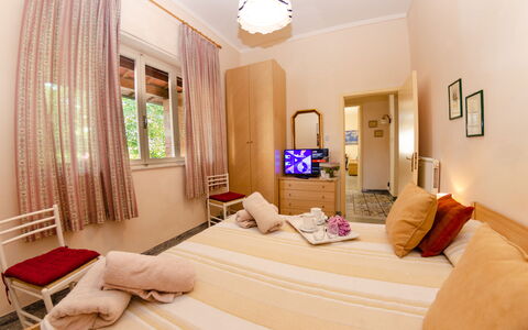 Villa Elisa: Room, Property, Interior Design, Furniture, Bedroom, Building, Suite, Curtain, Ceiling, House