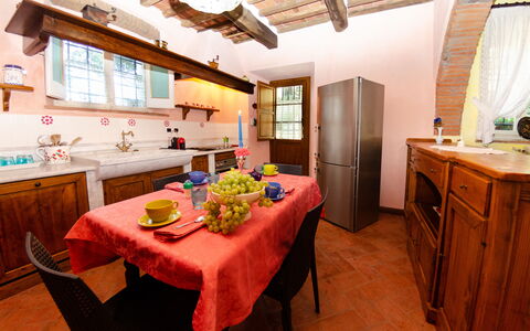 Villa Il Borghetto: Room, Property, Furniture, Building, Interior Design, Kitchen, House, Floor, Table, Real Estate