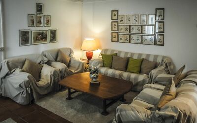 Chiara in Cottage: Living Room, Room, Furniture, Property, Interior Design, Couch, Table, Floor, Wall, Lighting