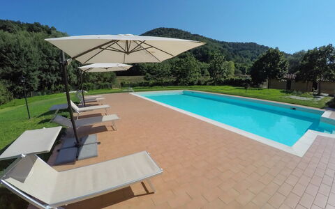 Casale 180: Swimming Pool, Property, Sunlounger, House, Real Estate, Leisure, Outdoor Furniture, Building, Furniture, Shade