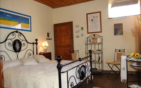 Emilia: Bedroom, Room, Bed, Furniture, Property, Bed Frame, Bed Sheet, Building, Interior Design, Wall