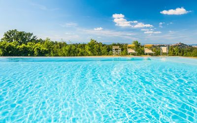 Moriolo: Swimming Pool, Natural Landscape, Water, Aqua, Daytime, Sky, Water Resources, Azure, Leisure, Vacation