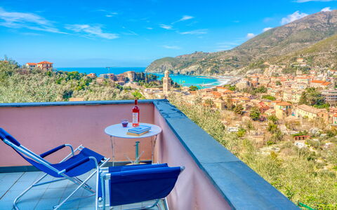 Olivi Del Mesco - Levanto: Blue, Property, Azure, Vacation, Real Estate, Sky, House, Sea, Coast, Tourism