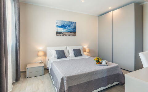 Villa Le Terme: Bedroom, Room, Furniture, Property, Bed, Interior Design, Bed Sheet, Suite, Building, Real Estate