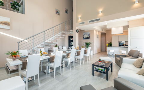 Villa Le Terme: Property, Room, Interior Design, Building, Furniture, Living Room, Real Estate, House, Architecture, Lobby