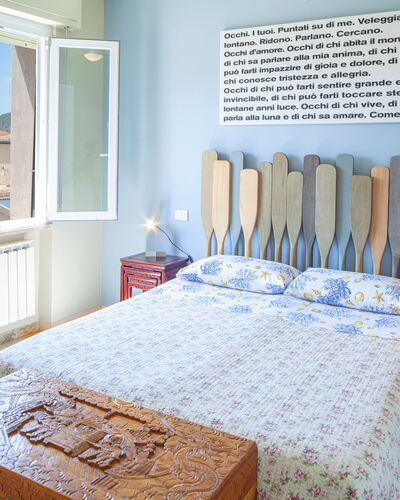 Giulia Apartment 2 - Levanto: Furniture, Property, Blue, Azure, Wood, Comfort, Window, Interior Design, Table, Architecture