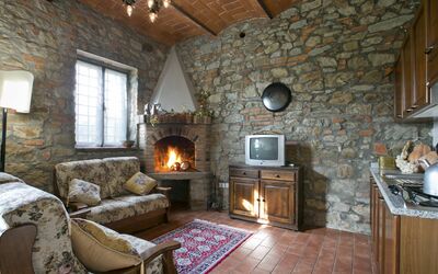 Anna Maria: Wood, Lighting, Room, Brown, Interior Design, Property, Brick, Living Room, Wall, Floor