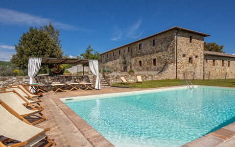 La Corte Di Campalli: Water, Sky, Cloud, Plant, Building, Swimming Pool, Tree, Chair, House, Wall
