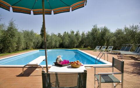 La Fonte: Swimming Pool, Property, Leisure, Shade, Sunlounger, Vacation, Outdoor Furniture, House, Table, Furniture
