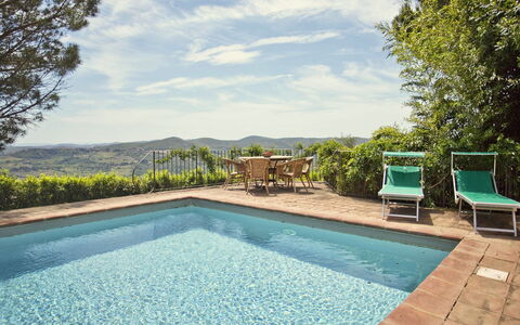 Pozza Di Volpaia: Water, Sky, Cloud, Plant, Property, Green, Swimming Pool, Azure, Botany, Body Of Water