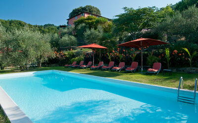 Villa Igea 13: Water, Plant, Property, Swimming Pool, Sky, Azure, Tree, Building, Shade, Body Of Water