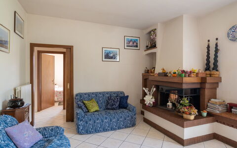 San Piero: Picture Frame, Property, Furniture, Plant, Blue, Wood, Interior Design, Flooring, Floor, Living Room