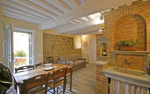 Casa Caterina: Property, Building, Room, Interior Design, Furniture, Ceiling, Real Estate, Home, House, Brick