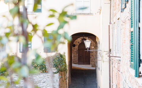 Appartamento Zefferini: Building, Plant, Wood, House, Road Surface, Facade, Water, City, Window, Alley