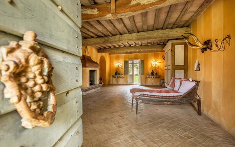 Lavacchio 16: Wood, Building, Interior Design, Wall, Floor, Door, Hardwood, Flooring, Beam, Tree