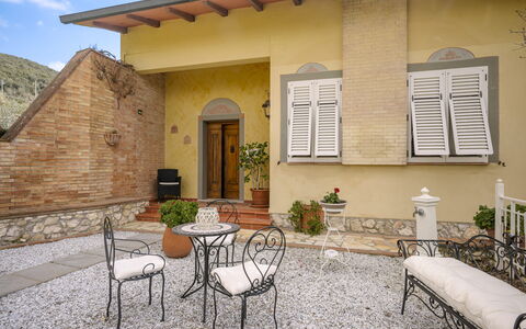 Villa Manuela: Plant, Building, Property, Window, Furniture, Door, Interior Design, Shade, Neighbourhood, Chair