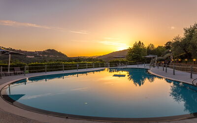 Villa Alfresco: Swimming Pool, Resort, Dusk, Reflection, Resort Town, Evening, Thermae, Sunrise