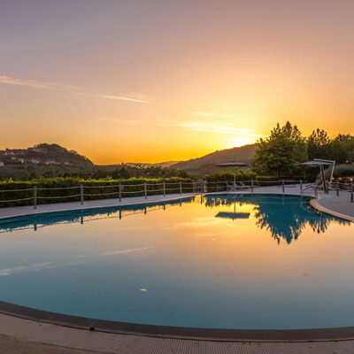 Villa Alfresco: Swimming Pool, Resort, Dusk, Reflection, Resort Town, Evening, Thermae, Sunrise