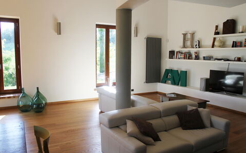 Casale De Conti: Living Room, Furniture, Room, Property, Interior Design, Building, House, Couch, Floor, Coffee Table