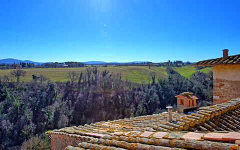 Palazzo Del Capitano: Sky, Wall, Rural Area, Roof, Tree, Landscape, Wood, Cloud, Building, House