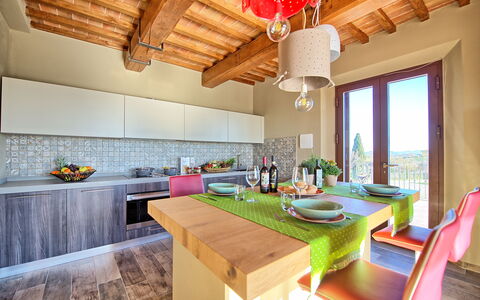 Villa Massimiliano: Property, Room, Furniture, Building, Interior Design, Countertop, Kitchen, House, Ceiling, Real Estate