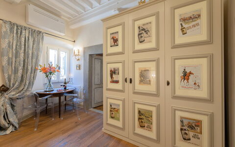 Casa Annateresa: Picture Frame, Property, Wood, Curtain, Interior Design, Window, Hall, Floor, Flooring, Paint