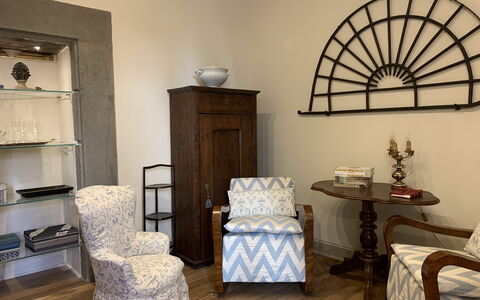 Casa Annateresa: Room, Furniture, Interior Design, Property, Table, Wall, Architecture, Floor, Arch, Building