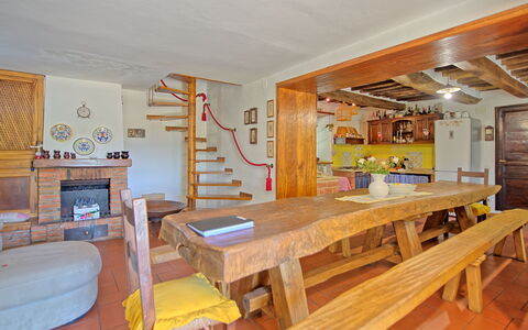 Casale San Martino: Room, Property, Furniture, Dining Room, Interior Design, Building, Table, Real Estate, House, Ceiling