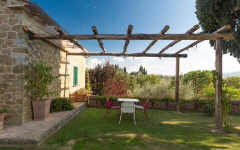 Villa Poggiospinoso: Property, Pergola, Yard, Backyard, Building, House, Real Estate, Garden, Estate, Grass