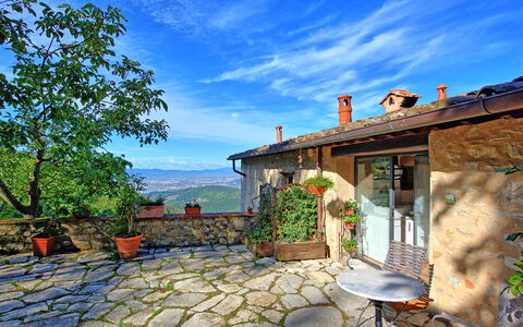 Villa Ancora: Landscape, Flowerpot, House, Real Estate, Garden, Azure, Outdoor Furniture, Outdoor Table, Home, Backyard