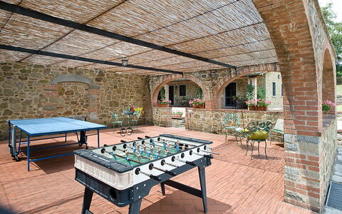 Cottage Capanna: Table, Plant, Furniture, Property, Building, Chair, Wood, House, Window, Outdoor Furniture