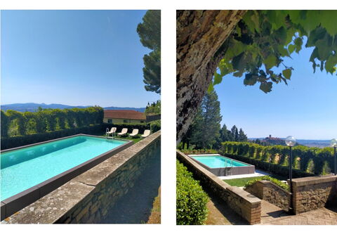 Villa Sorbaiano: Water, Sky, Plant, Property, Building, Swimming Pool, Natural Landscape, Azure, Rectangle, Table
