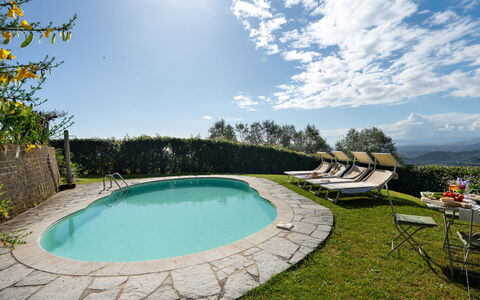 Villa Elisa: Swimming Pool, Outdoor Furniture, Resort, Eco Hotel, Lawn, Landscaping, Shade, Yard, Backyard, Villa