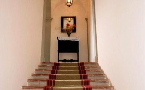Residenza D'epoca: Stairs, Interior Design, Building, Houseplant, Plant, Wood, Flooring, Door, Ceiling