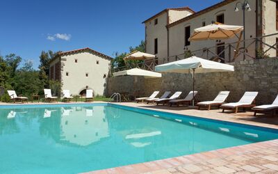Villa Francia: Water, Sky, Property, Plant, Building, Swimming Pool, Azure, Blue, Window, Tree
