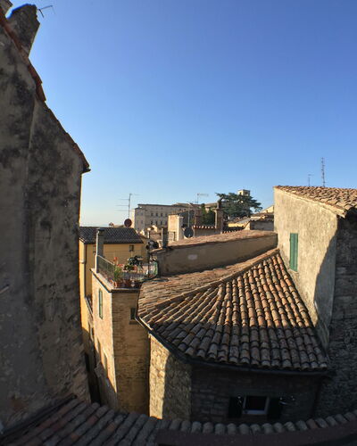 La Terrazza Di Todi: Sky, Building, Window, House, Roof, Landscape, Facade, City, Tints And Shades, Medieval Architecture